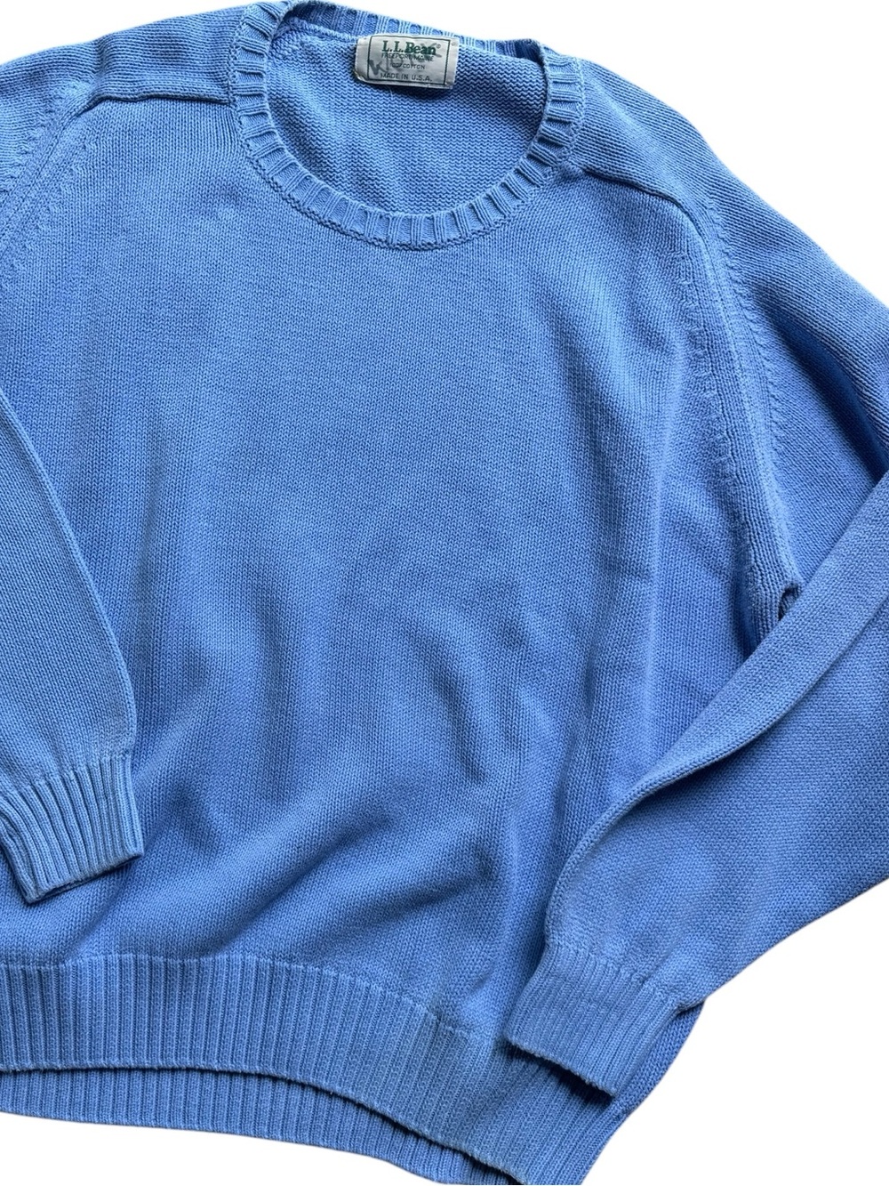 🐟✨Vintage LL Bean Coastal Fisherman Blue Crew Minimalist Oversized Sweater | L